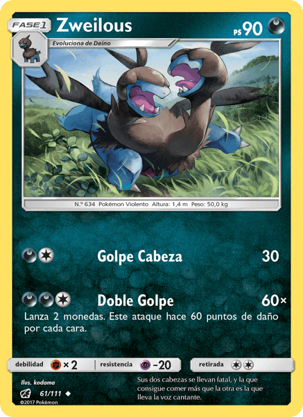 Zweilous, card 61 from Invasión Carmesí