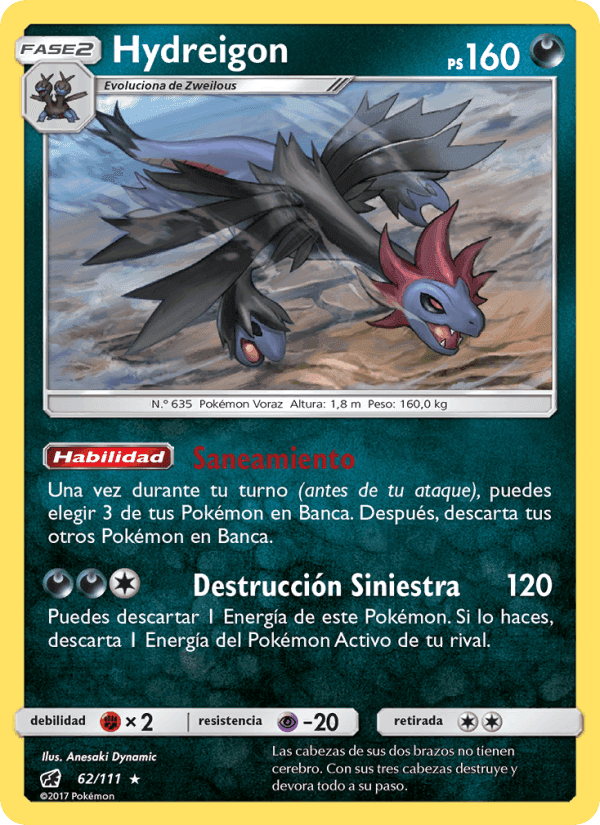 Hydreigon, carta 62 de Invasión Carmesí