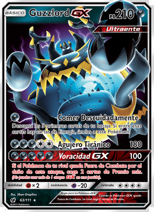 Guzzlord GX, carta 63 di Invasión Carmesí