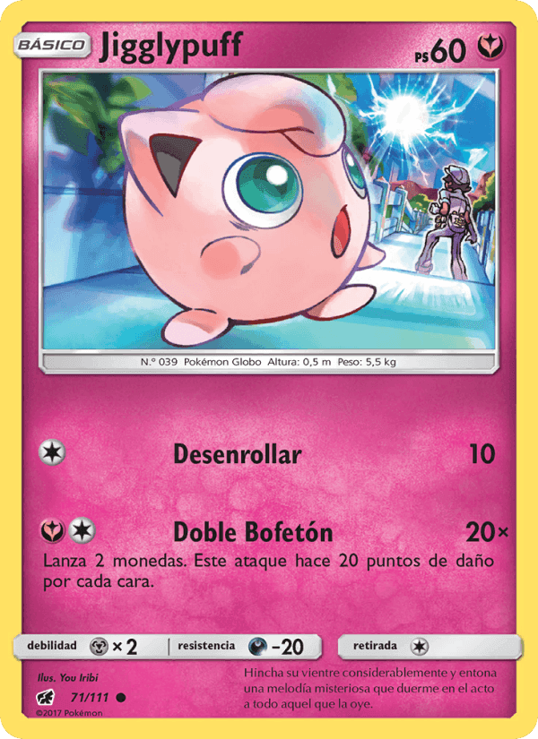 Jigglypuff, carta 71 de Invasión Carmesí