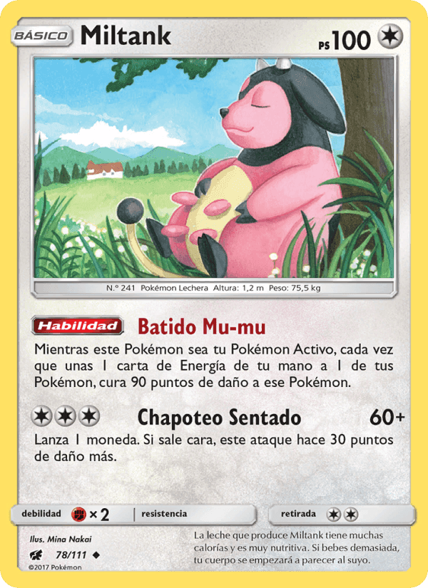 Miltank, carta 78 de Invasión Carmesí