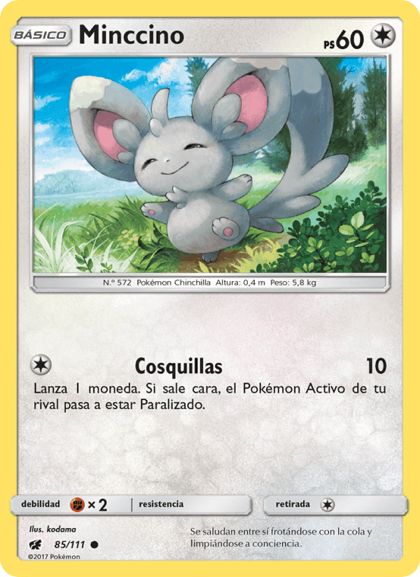 Minccino, carta 85 de Invasión Carmesí