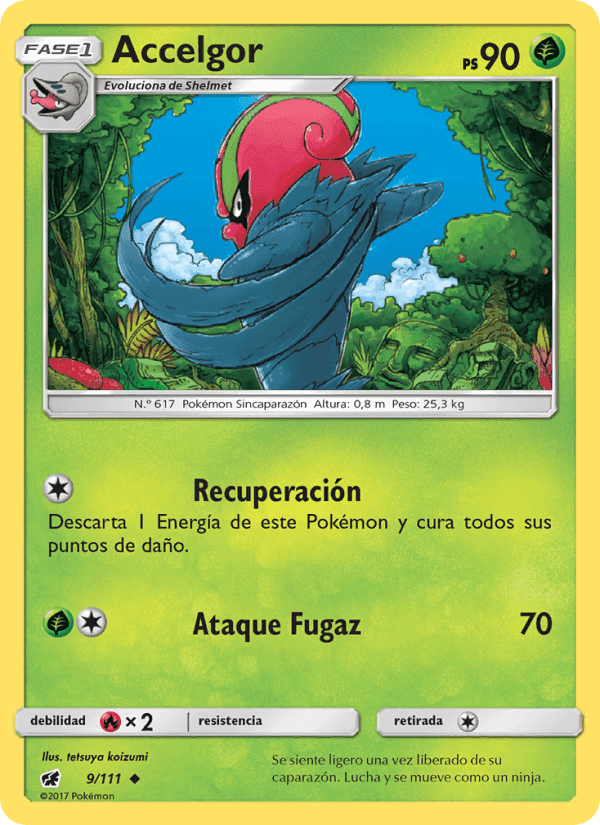 Accelgor, carta 9 di Invasión Carmesí