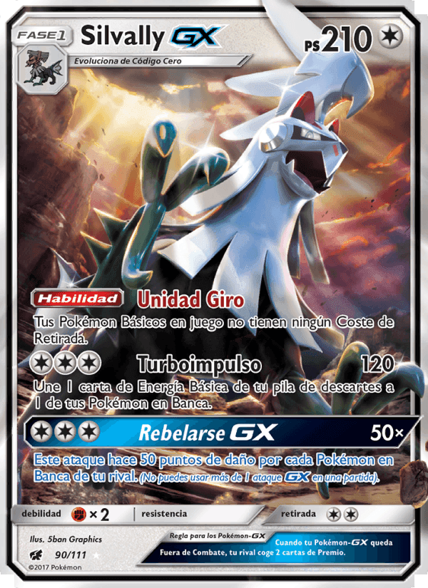 Silvally GX, card 90 from Invasión Carmesí