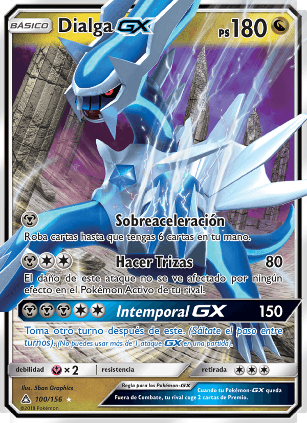 Dialga GX, carta 100 de Ultraprisma