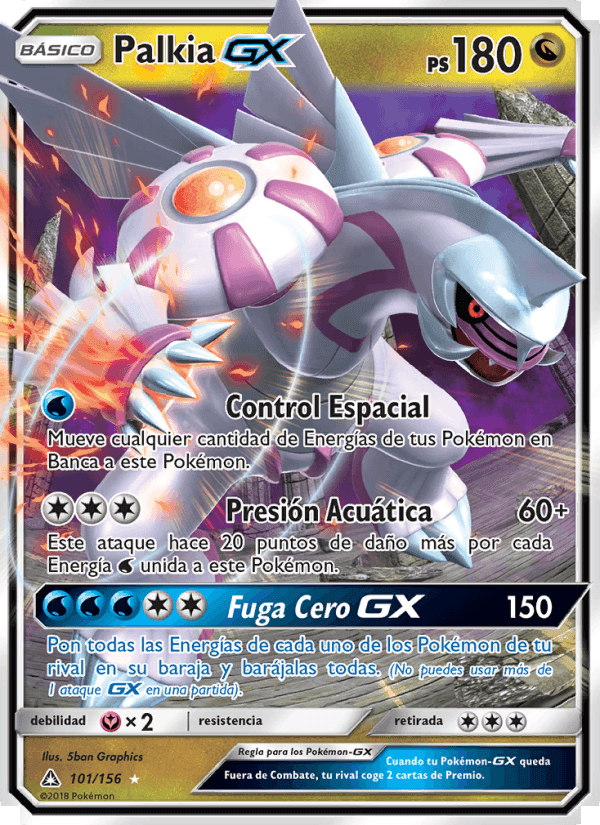 Palkia GX, carta 101 de Ultraprisma