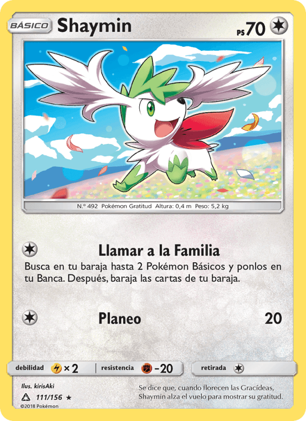 Shaymin, card 111 from Ultraprisma