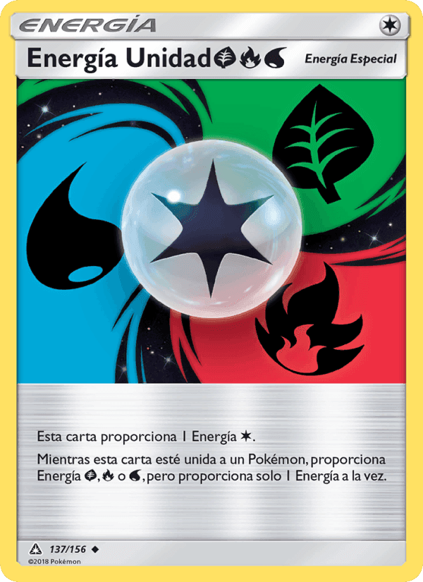 Energía Unidad GrassFireWater, carta 137 de Ultraprisma