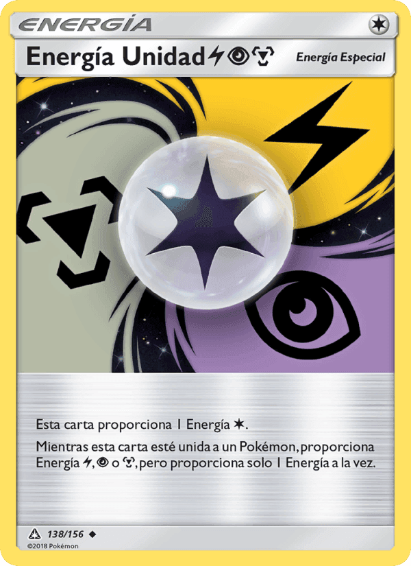 Energía Unidad LightningPsychicMetal, card 138 from Ultraprisma