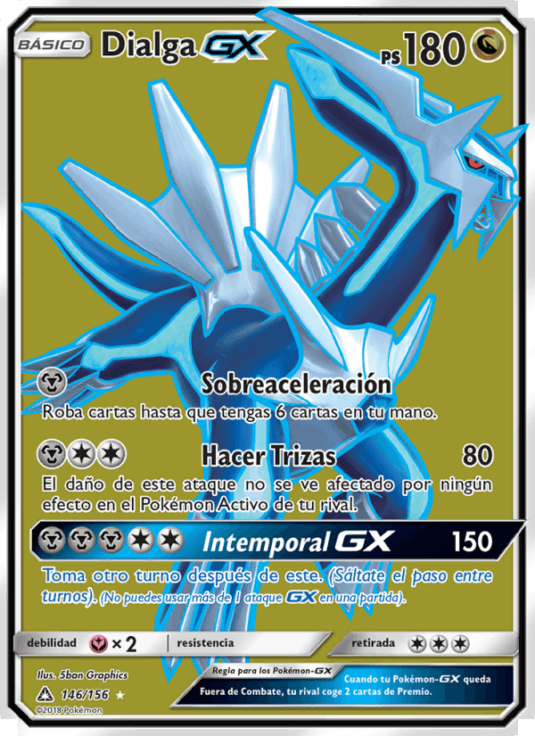 Dialga GX, carta 146 de Ultraprisma