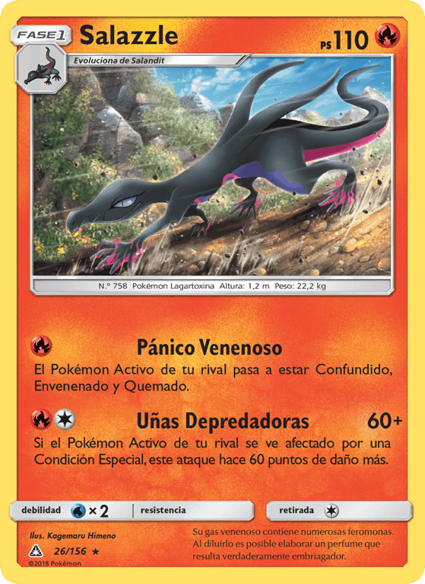 Salazzle, carta 26 de Ultraprisma