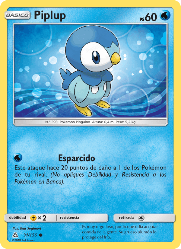 Piplup, card 31 from Ultraprisma