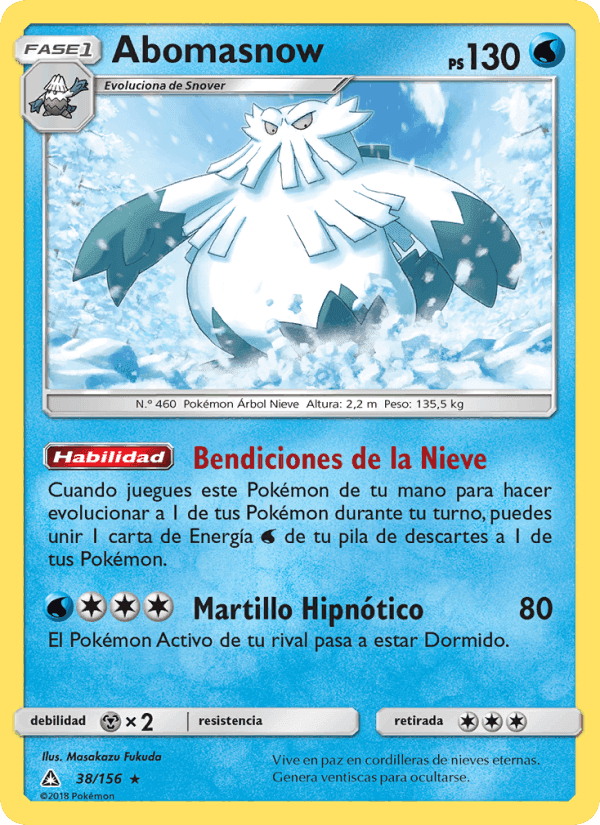 Abomasnow, carta 38 de Ultraprisma
