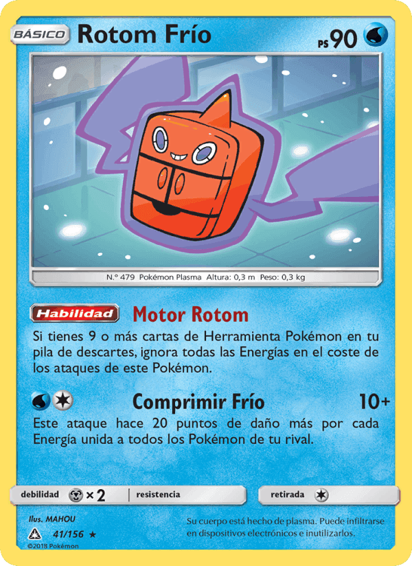 Rotom Frío, carta 41 de Ultraprisma