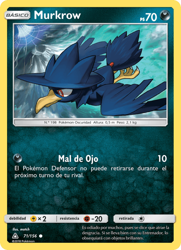 Murkrow, carta 71 de Ultraprisma