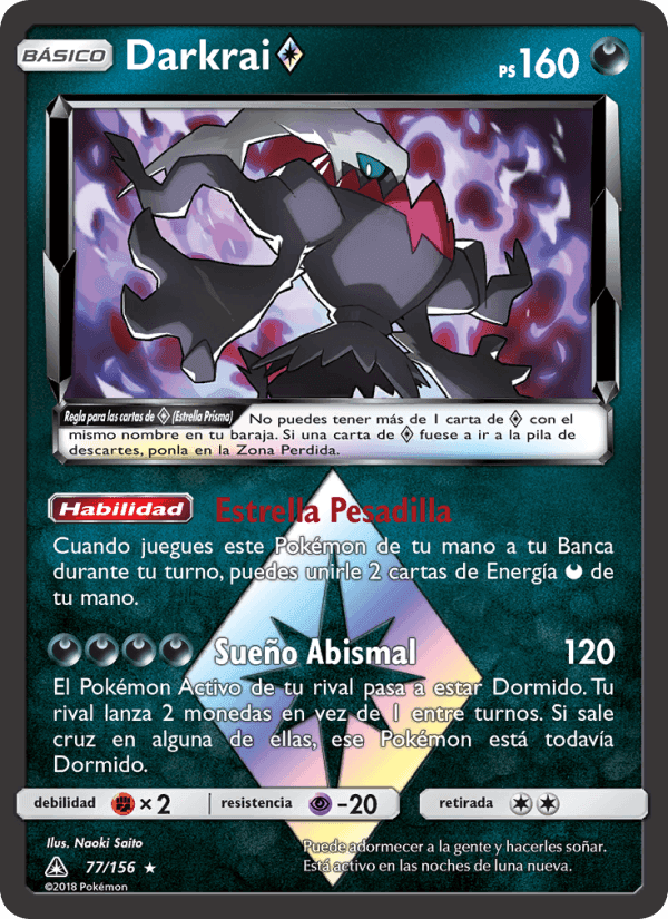 Darkrai ◇, carta 77 de Ultraprisma