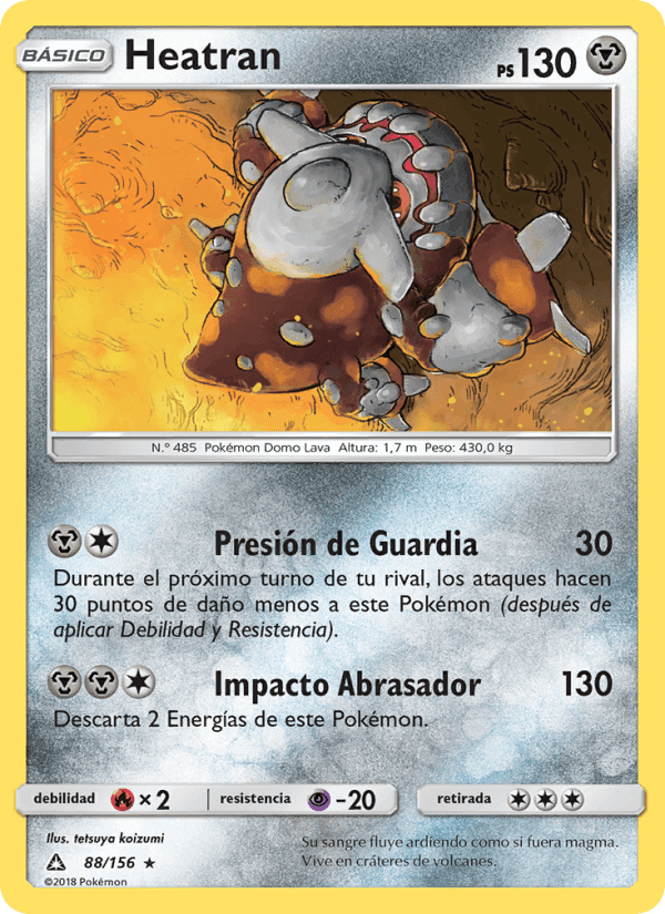 Heatran, carta 88 di Ultraprisma