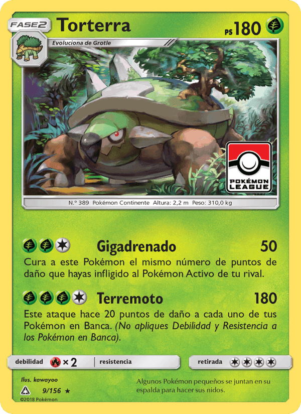 Torterra, carta 9 de Ultraprisma