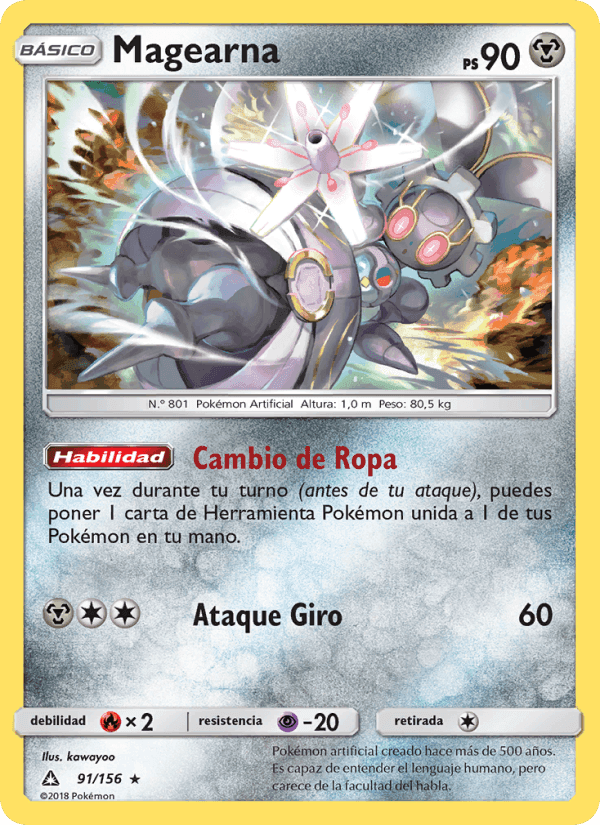 Magearna, card 91 from Ultraprisma