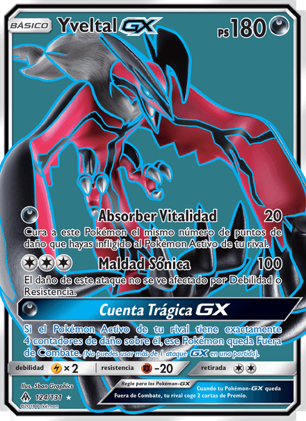 Yveltal GX, carta 124 de Luz Prohibida