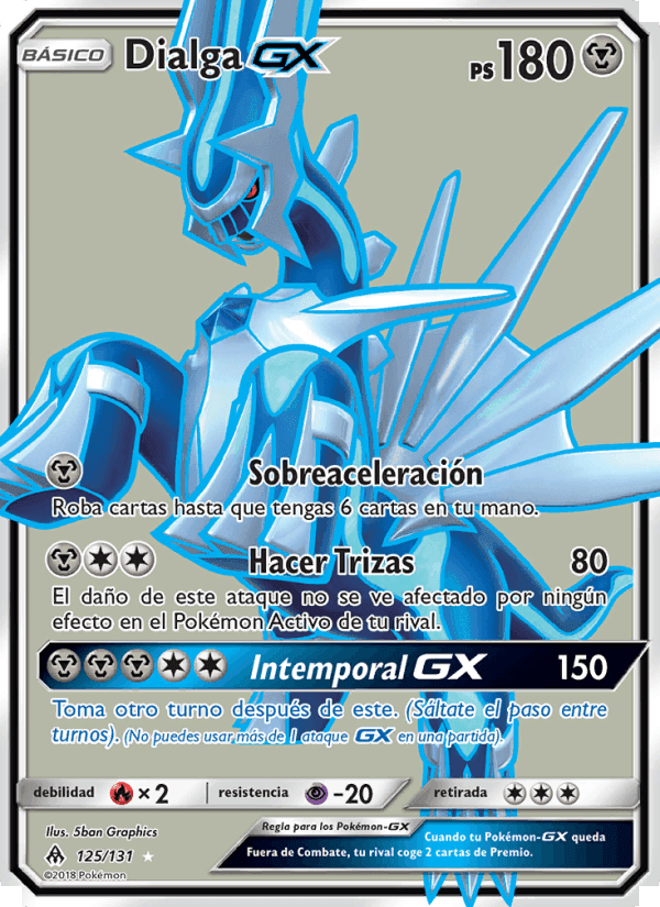 Dialga GX, carta 125 de Luz Prohibida