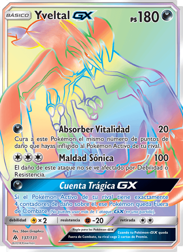 Yveltal GX, carta 137 de Luz Prohibida