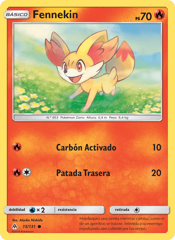 Fennekin, carta 15 de Luz Prohibida