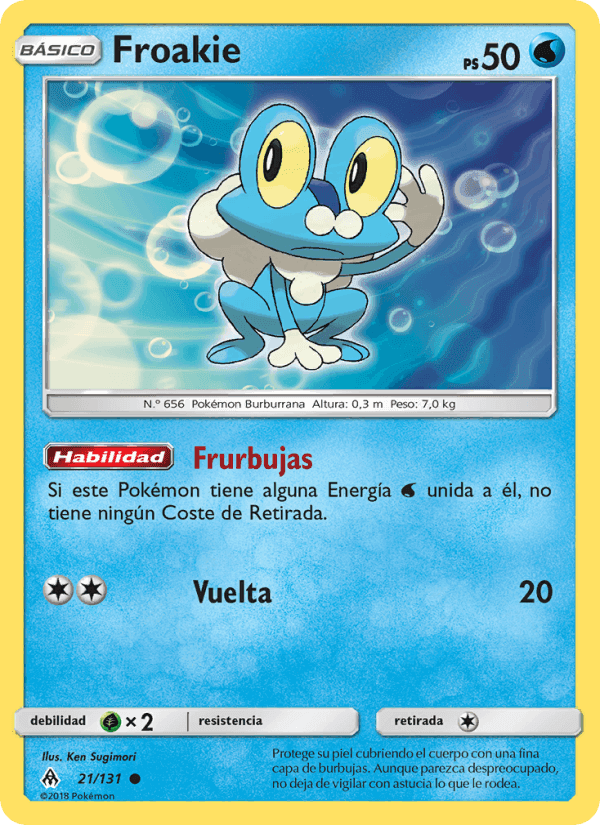 Luz Prohibida の 21 番、Froakie