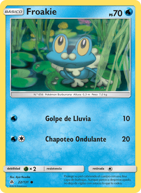 Froakie, carta 22 de Luz Prohibida