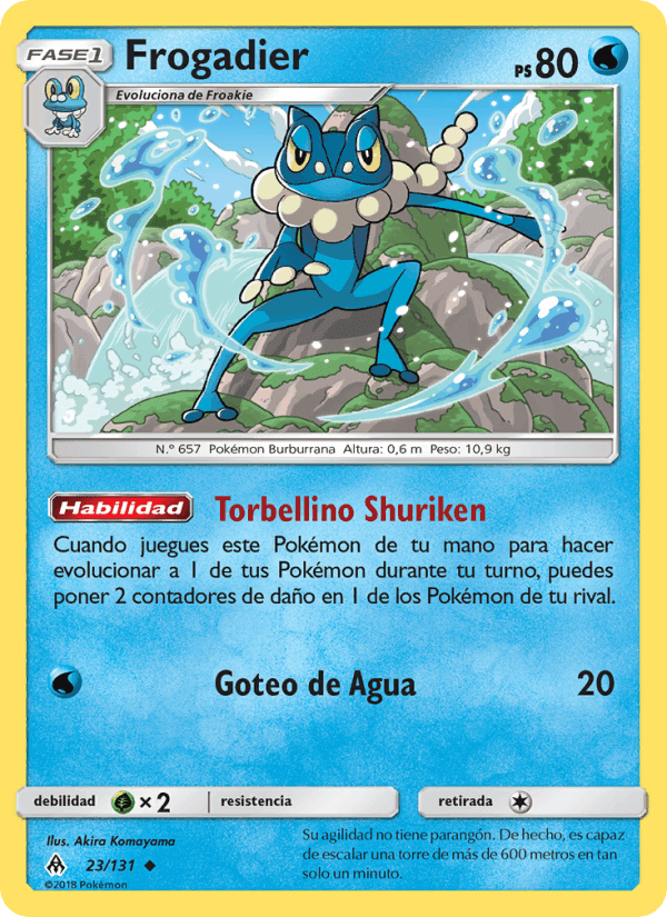 Frogadier, carta 23 di Luz Prohibida