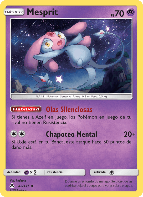 Mesprit, carta 42 de Luz Prohibida