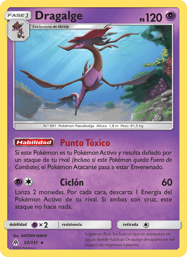 Dragalge, carta 53 de Luz Prohibida