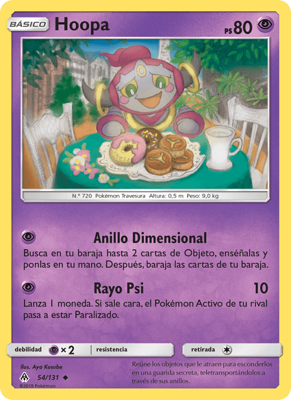 Hoopa, carta 54 de Luz Prohibida