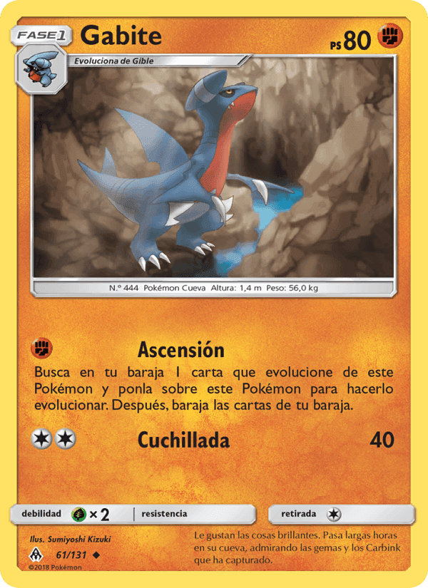 Gabite, carta 61 de Luz Prohibida