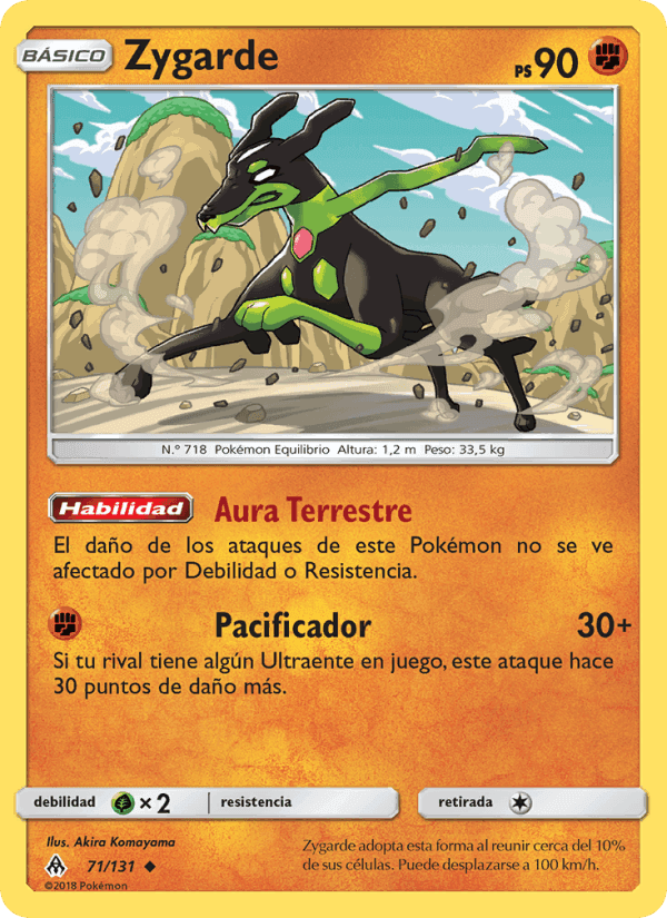 Zygarde, carta 71 de Luz Prohibida