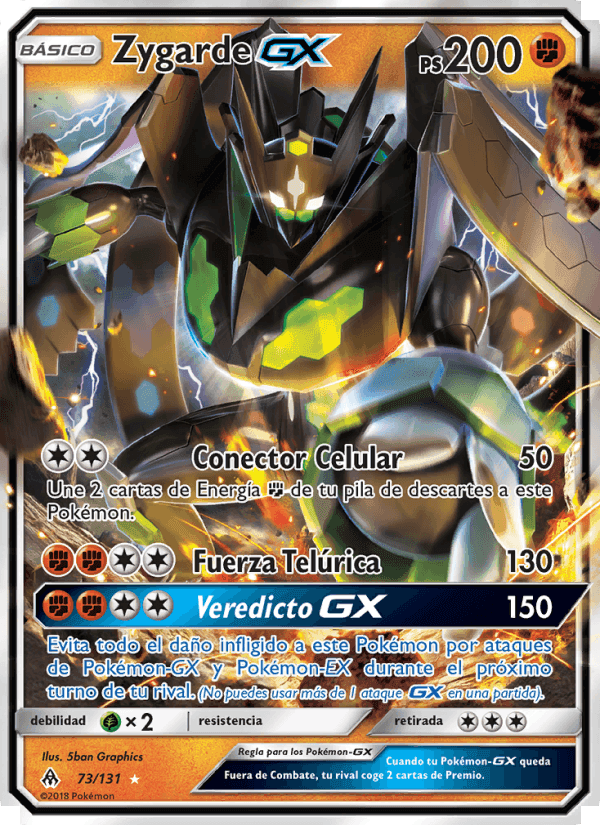 Zygarde GX, carta 73 de Luz Prohibida