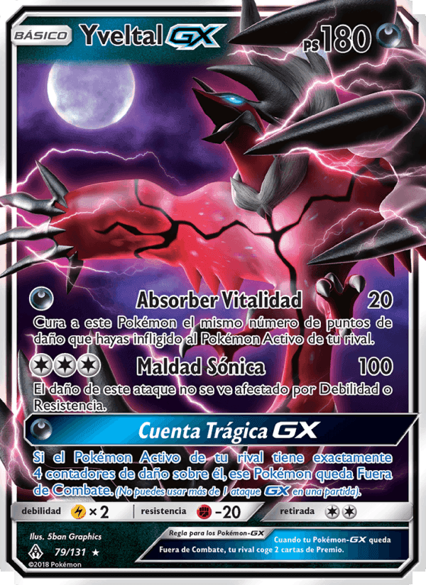 Yveltal GX, card 79 from Luz Prohibida