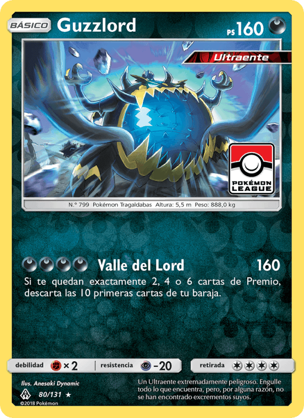 Guzzlord, carta 80 de Luz Prohibida