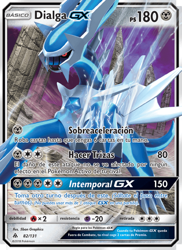 Dialga GX, carta 82 de Luz Prohibida
