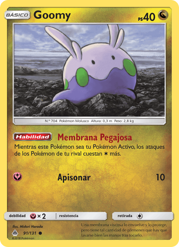 Goomy, card 91 from Luz Prohibida