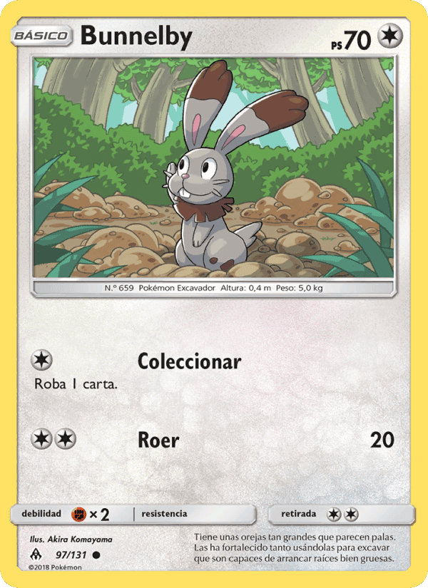 Bunnelby, card 97 from Luz Prohibida