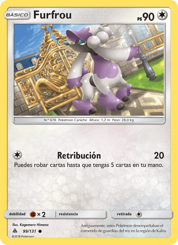 Furfrou, carta 99 de Luz Prohibida