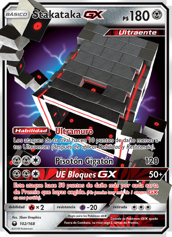 Stakataka GX, carta 102 de Tormenta Celestial