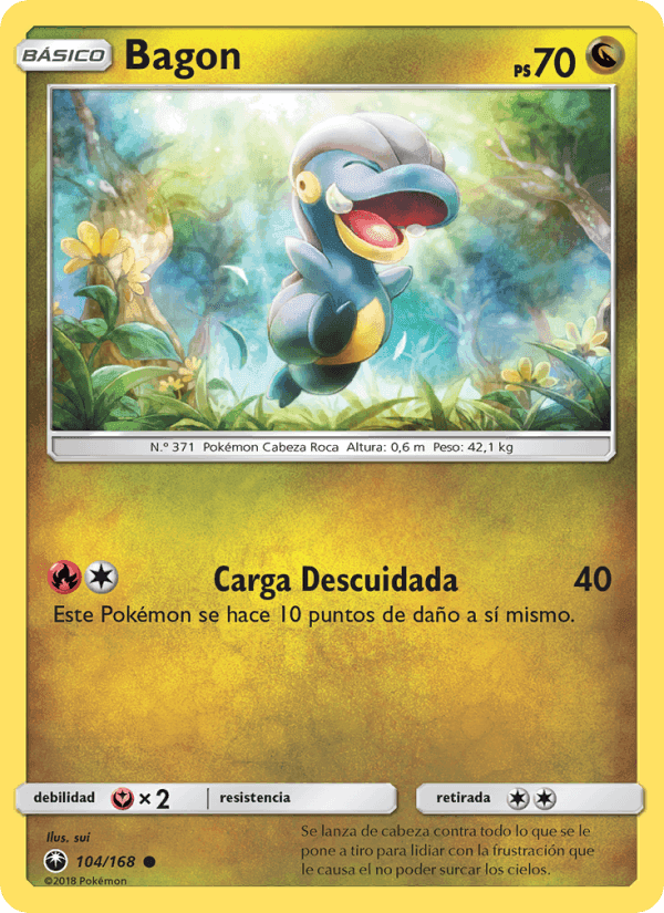 Bagon, card 104 from Tormenta Celestial