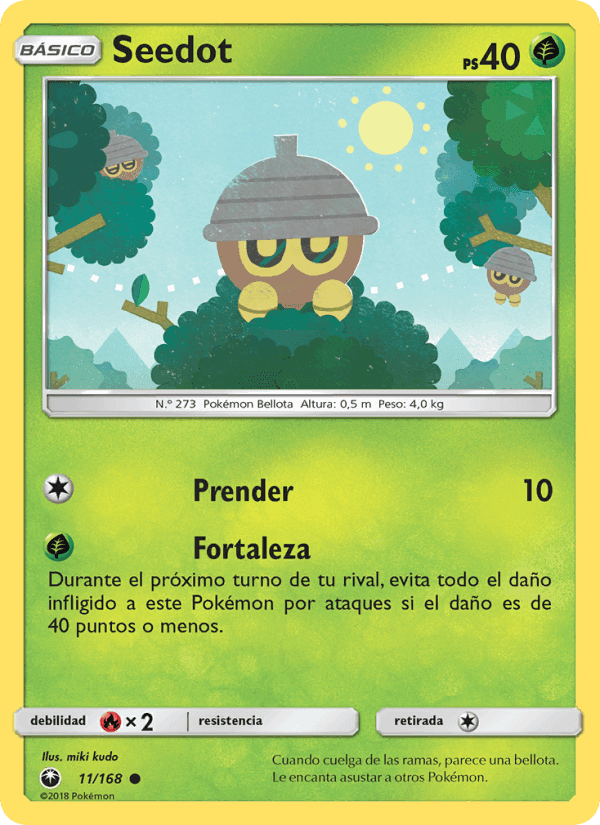 Seedot, card 11 from Tormenta Celestial