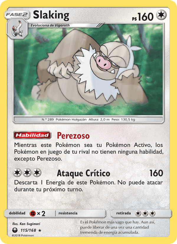 Slaking, carta 115 de Tormenta Celestial
