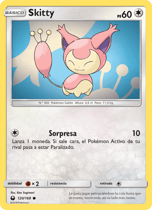Skitty, carta 120 de Tormenta Celestial