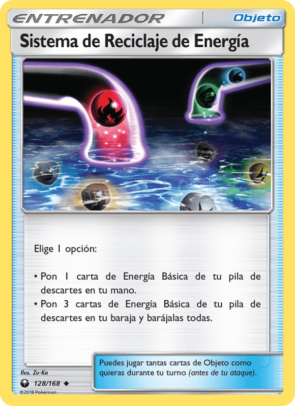 Sistema de Reciclaje de Energía, carta 128 de Tormenta Celestial