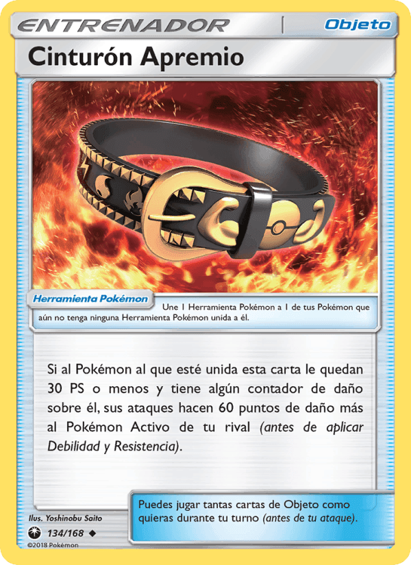 Cinturón Apremio, carta 134 di Tormenta Celestial