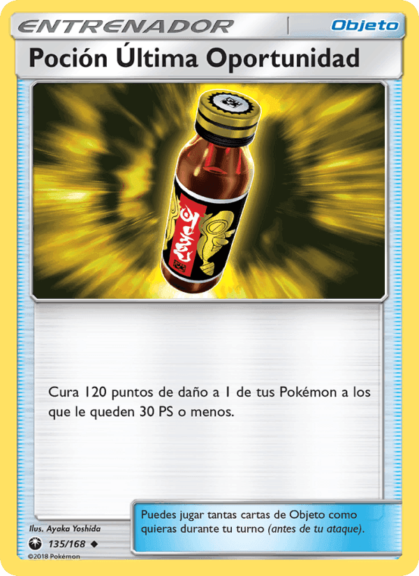 Poción Última Oportunidad, carta 135 de Tormenta Celestial